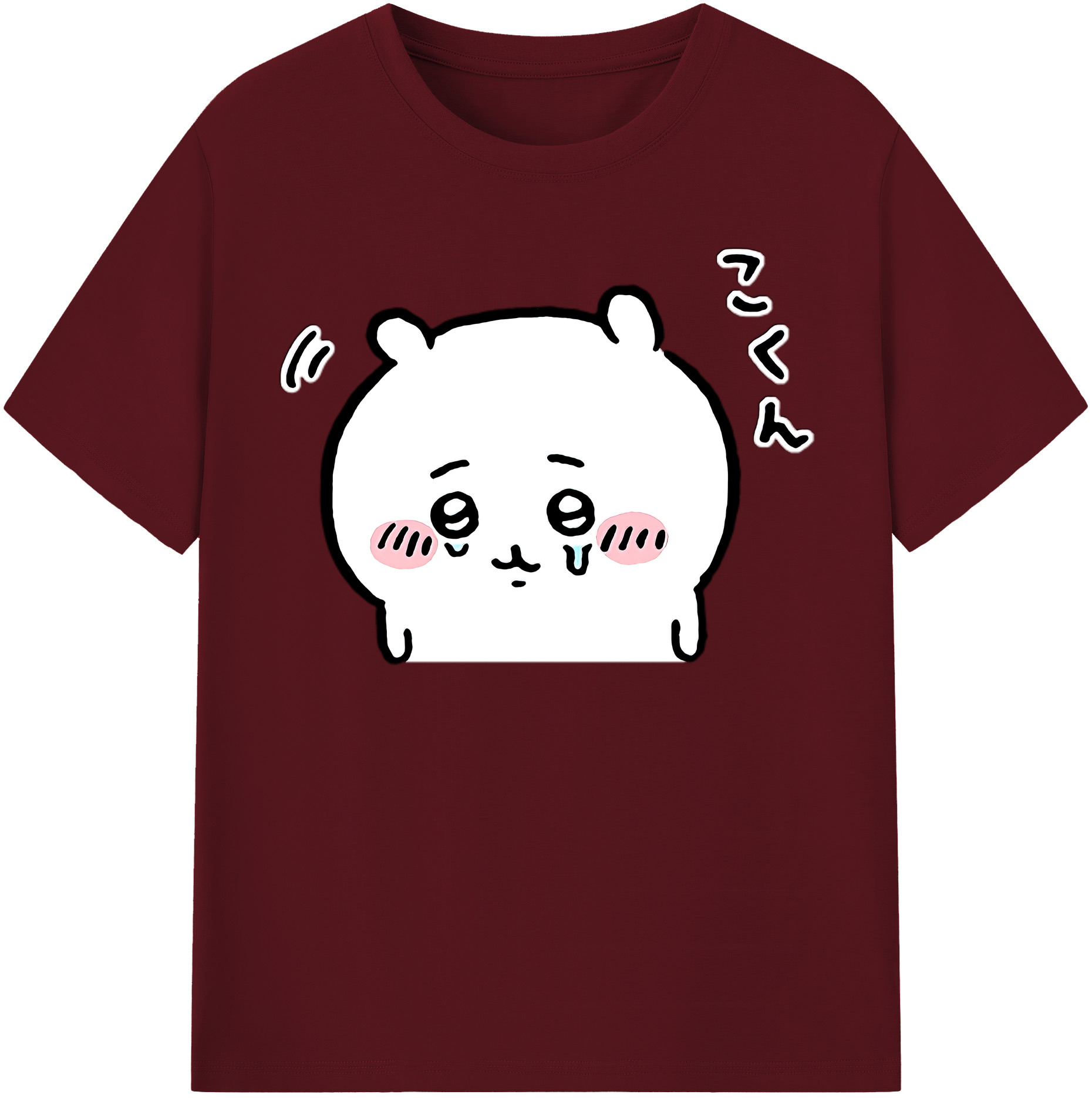 （画像用） ちいかわ ちいかわ Chii-kawa chiikawa 綿100％半袖Tシャツ（フロントプリント）
